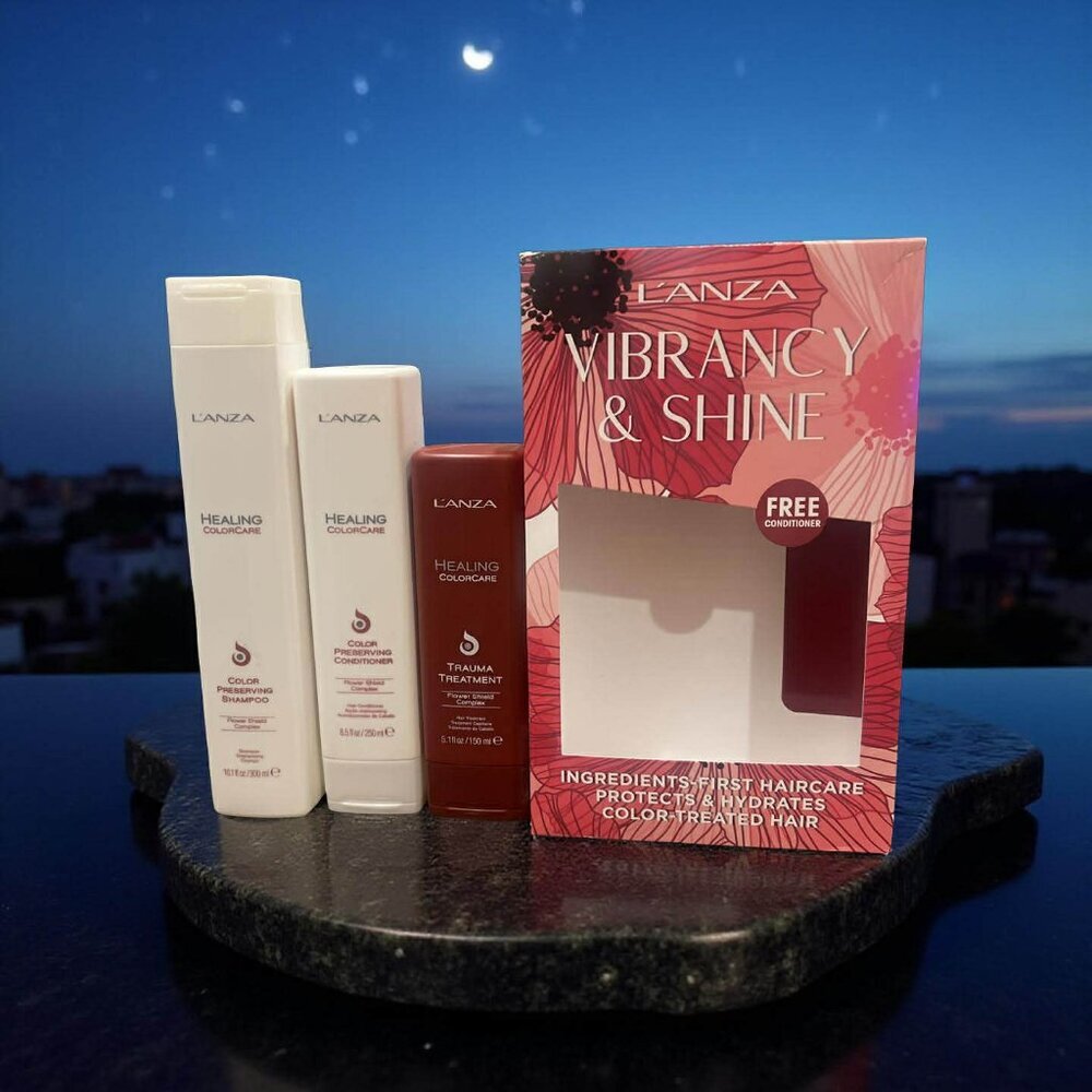 L'anza  Lanza Shine Color Care Preserving  Shampoo  Conditioner Trauma Treatment